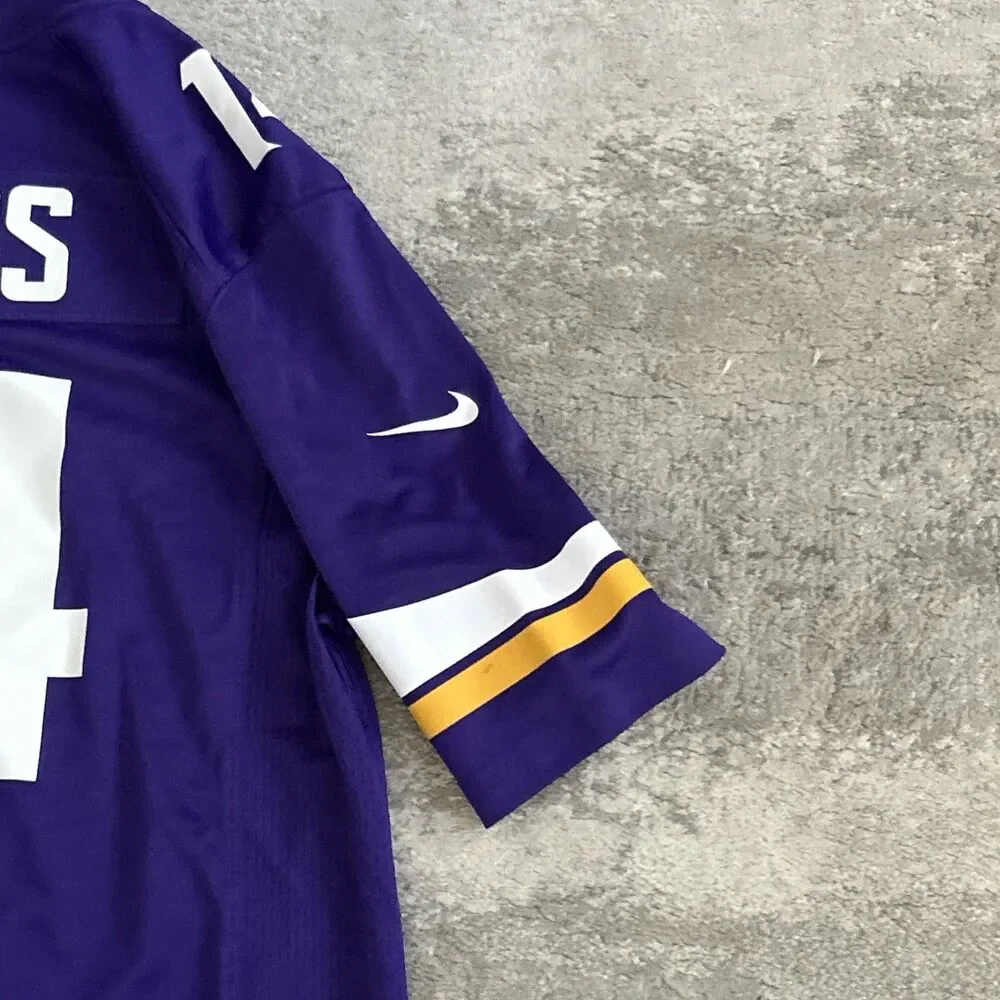 Minnesota Vikings Jersey Mens Large Purple #14 Stefon Diggs Football Nike NFL
